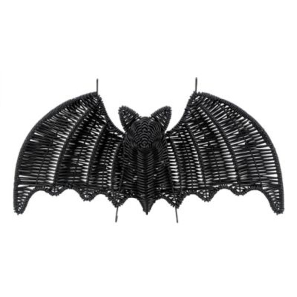 Red Shed 18 in. Indoor/Outdoor Rattan Bat Halloween Wall Hanging