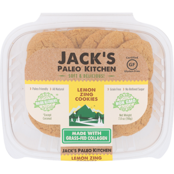 Jack's Allergen Friendly Bakery Lemon Zing Paleo Cookies Same-Day