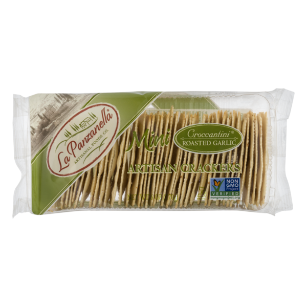 La Panzanella Mini Artisan Crackers Roasted Garlic (6 oz) Instacart