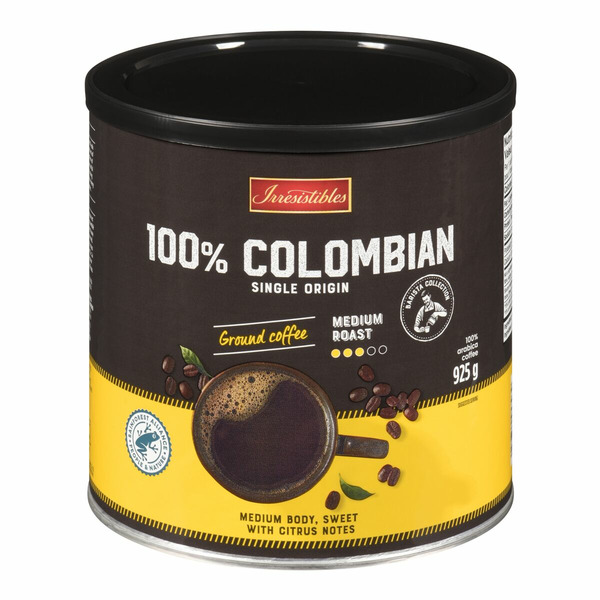 Irresistibles 100% Arabica Colombian Ground Coffee Same-Day