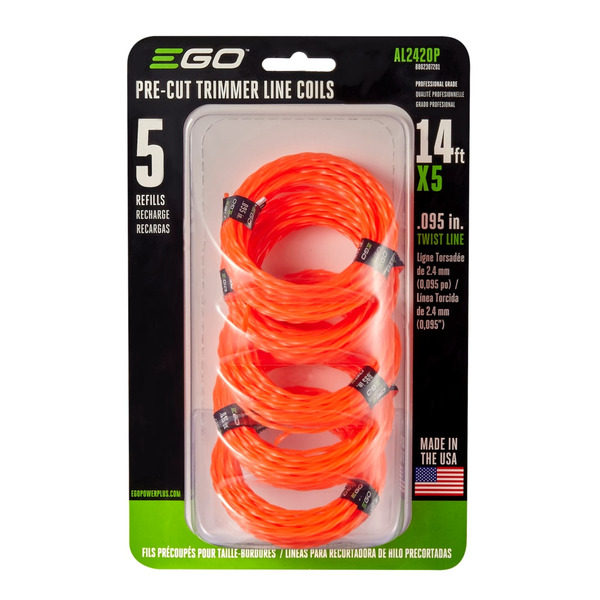 EGO 5 -Pack 0.095-in x 14-ft Pre-cut Trimmer Line