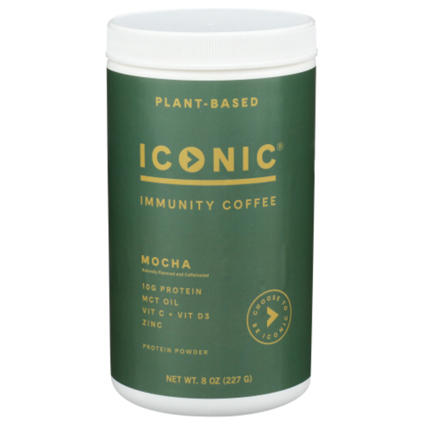 ICONIC Mocha Immunity Coffee Protein Powder Same-Day Delivery or