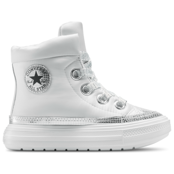 Converse Girls' Preschool Chuck Taylor All Star Elements High Boots, Size 12 - Barely Grey/Silver/Black