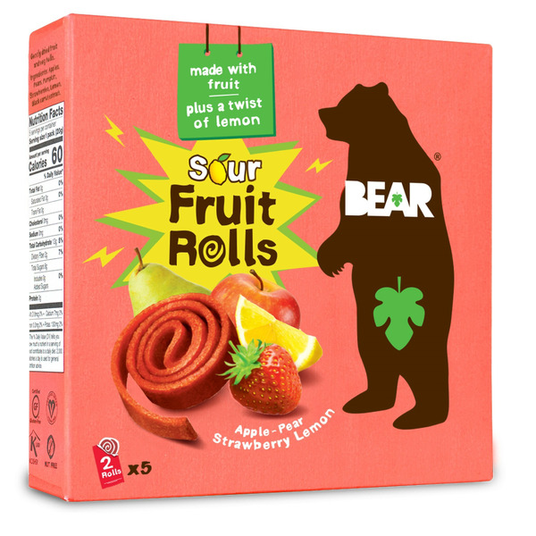 BEAR Snacks Fruit Rolls, Sour Strawberry Same-Day Delivery or Pickup ...