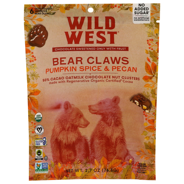 Wild West Pumpkin Spice & Pecan 50% Cacao Oatmilk Chocolate Nut