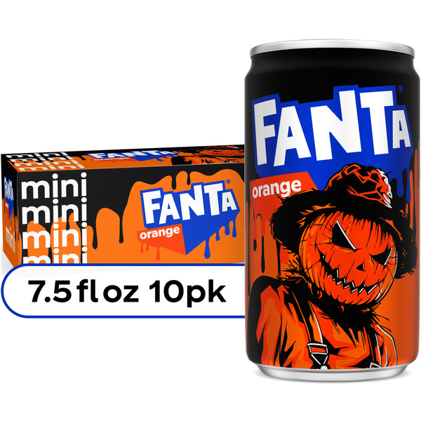 Fanta Orange Soda Fridge Pack Mini Cans Same-Day Delivery