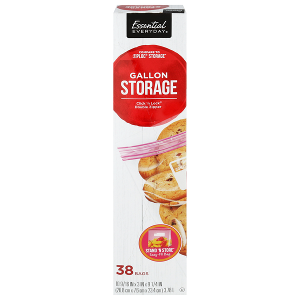 Essential Everyday Storage Bags, Reclosable Same-Day Delivery or