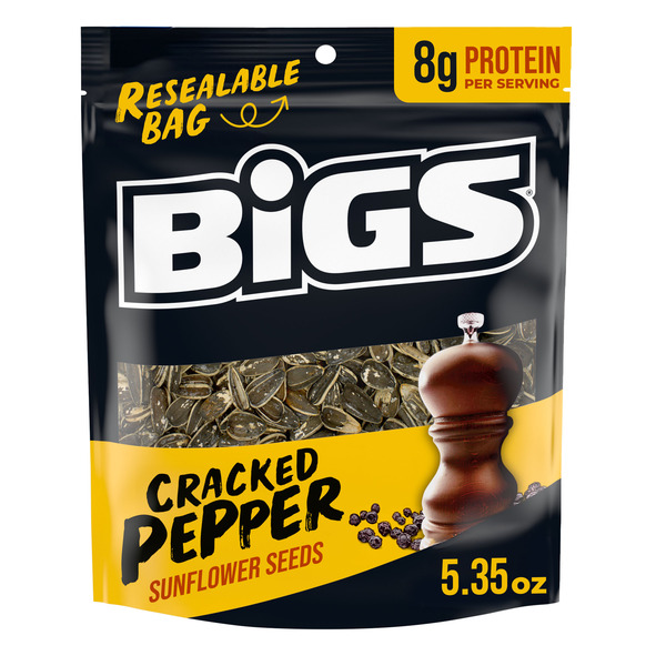 BIGS Keto Friendly Cracked Pepper Sunflower Seeds