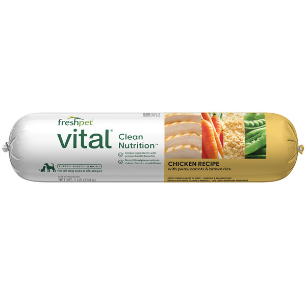 Freshpet Vital, Fresh Dog Food, Chicken Recipe Roll