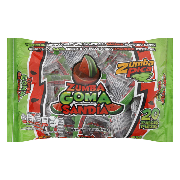 ZUMBAPICA Candy, Gummy, Tamarind, Watermelon