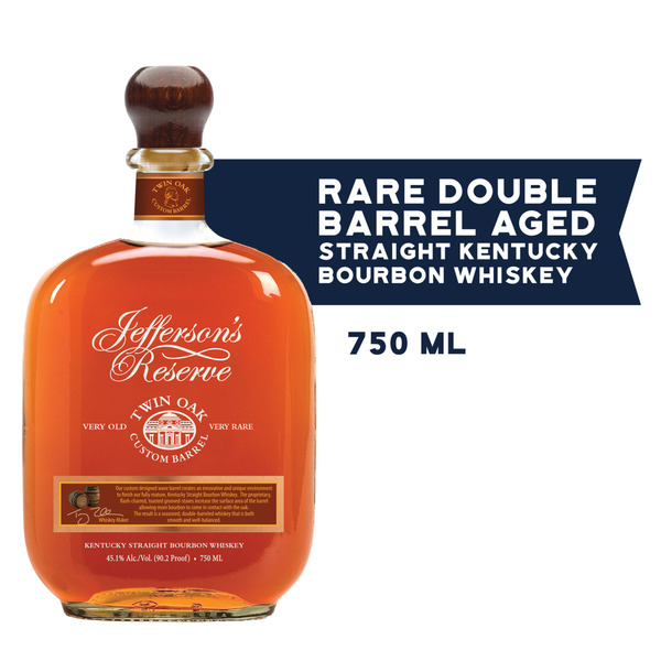 Jefferson's Reserve Twin Oak Bourbon Whiskey Same-Day Delivery