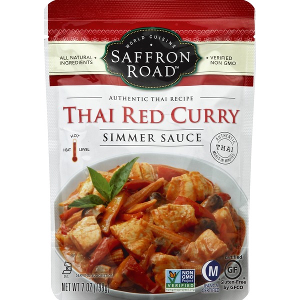 Saffron Road Simmer Sauce, Thai Red Curry, Hot (7 oz) Instacart
