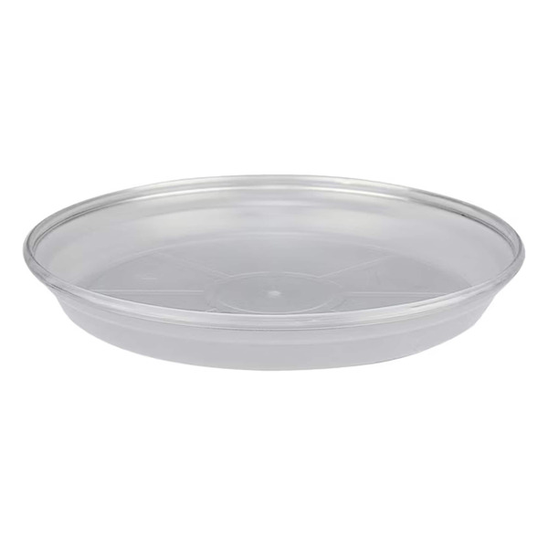 allen + roth 15.24-in Translucent Plastic Plant Saucer