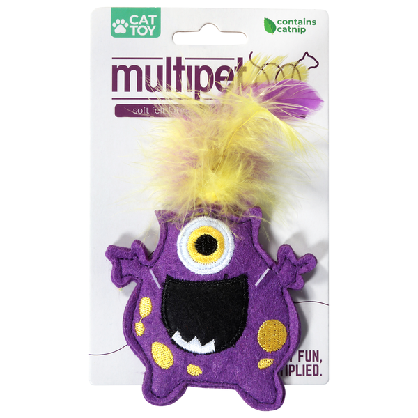 Multipet International Monsters Asst Cat Toy Same-Day Delivery