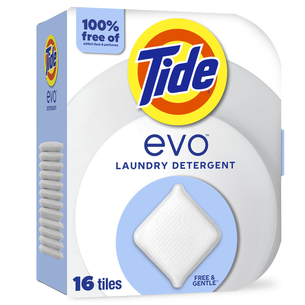 Tide evo Free & Gentle Tiles Fragrance-Free Hypoallergenic Laundry