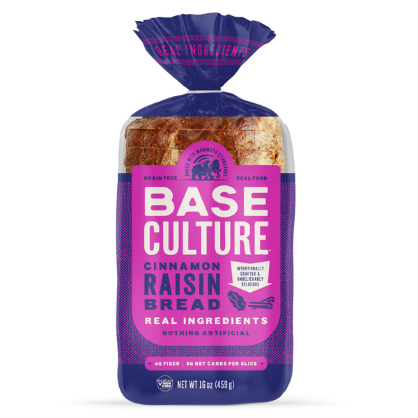 Base Culture Cinnamon Raisin Gluten Free Bread Same-Day Delivery