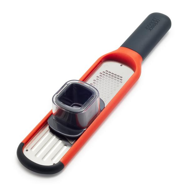 Joseph Joseph Grater and Slicer, Orange, 2-in-1, Handi-Grate, Mini