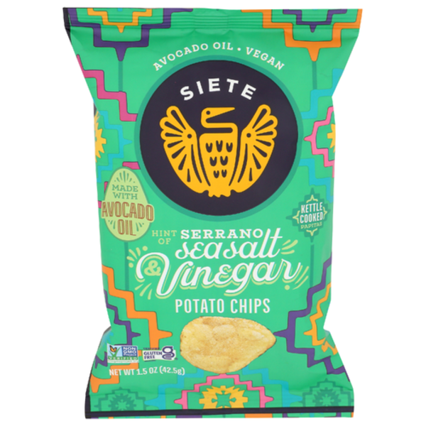 Siete Hint Of Serrano Sea Salt & Vinegar Kettle Cooked Potato Chips