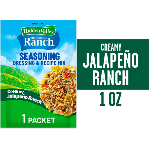 Hidden Valley Seasoning, Dressing and Recipe Mix, Creamy Jalapeño Ranch