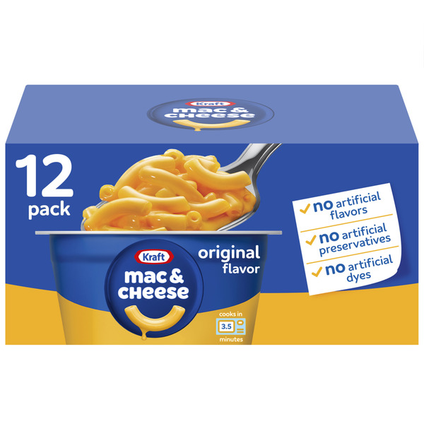 Kraft Original Flavor Mac & Cheese Microwavable Cups Same-Day