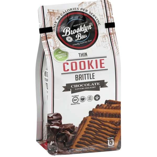 Brooklyn Bites Cookie Brittle, Chocolate Lovers Delight, Thin (6 oz
