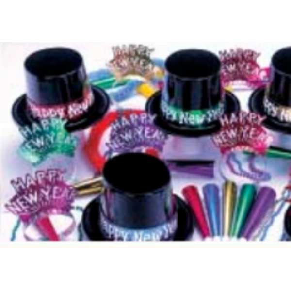 New Year's Showtime Kit with Balloons - for 50 people