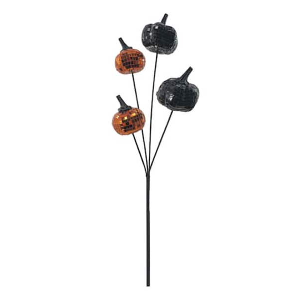 Ashland Black & Orange Disco Pumpkin Stem