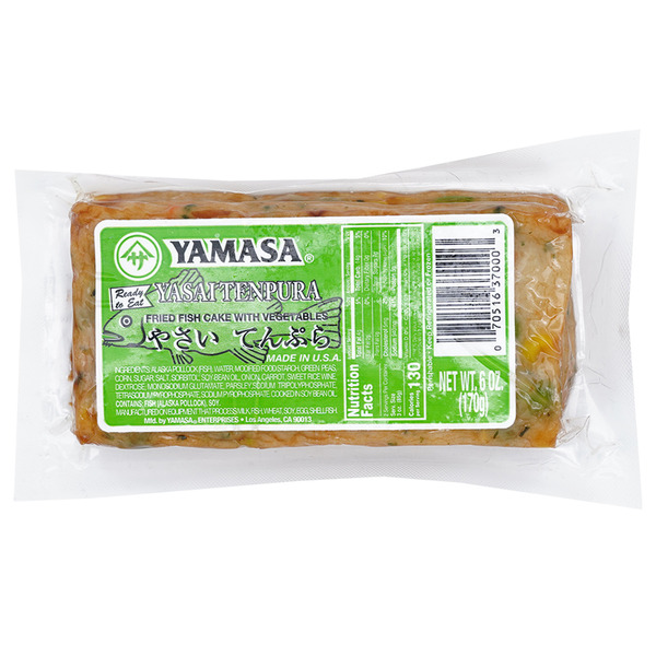 Yamasa Yasai Tenpura Fried Fish Cake With Vegetables
