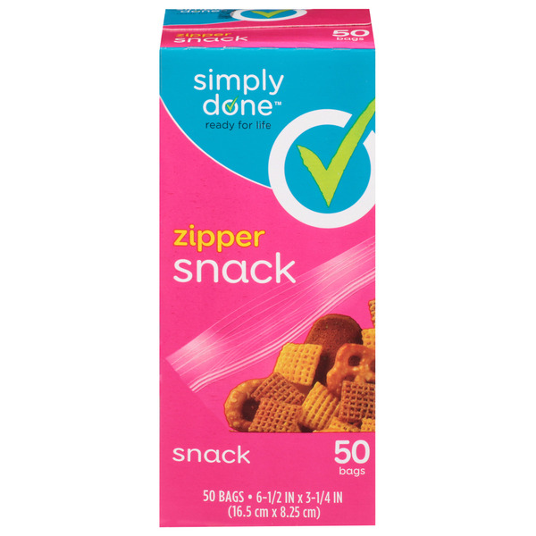 Simply Done Snack Bags, Zipper Same-Day Delivery or Pickup