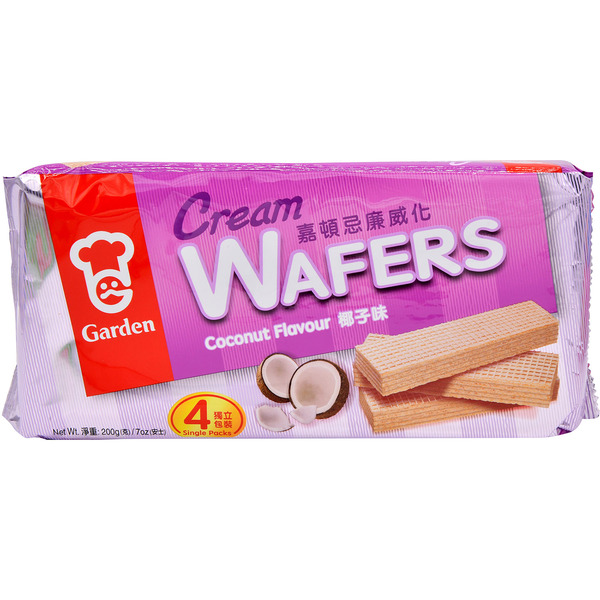 Garden Wafers, Cream, Coconut Flavour