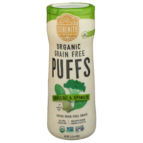 Serenity Kids Organic Grain Free Broccoli & Spinach Puffs