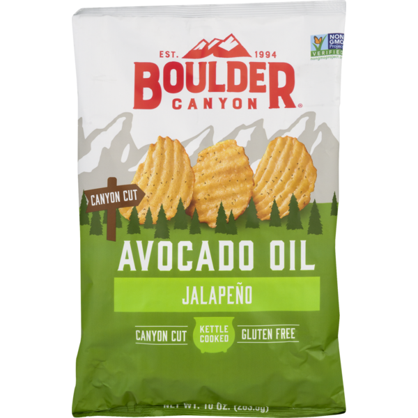 Boulder Canyon Avocado Oil Potato Chips Jalapeno (10 oz) Instacart
