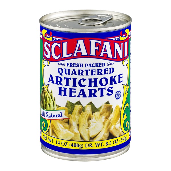 Sclafani Quartered Artichoke Hearts (14 oz) Instacart