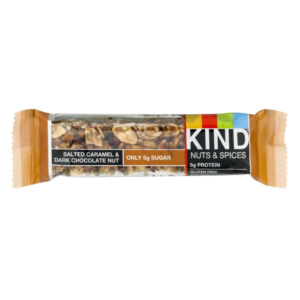KIND Nuts & Spices Bar Salted Caramel & Dark Chocolate Nut (1.4 oz) Instacart