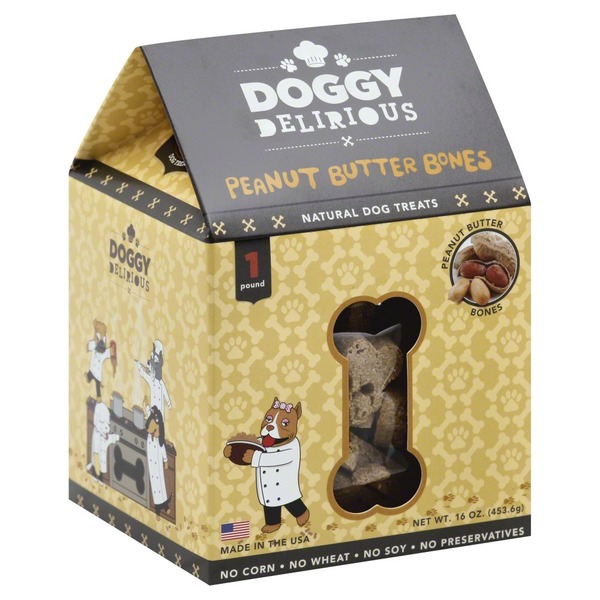 doggy delirious grain free peanut butter bones