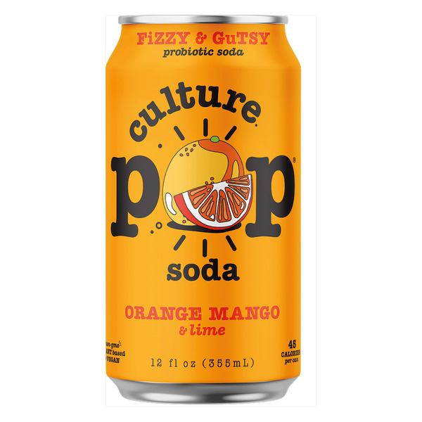 Culture Pop Orange Mango Probiotic Soda Same-Day Delivery or
