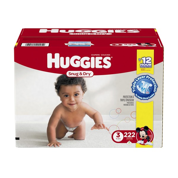 1 case size 3 diapers 156 ct