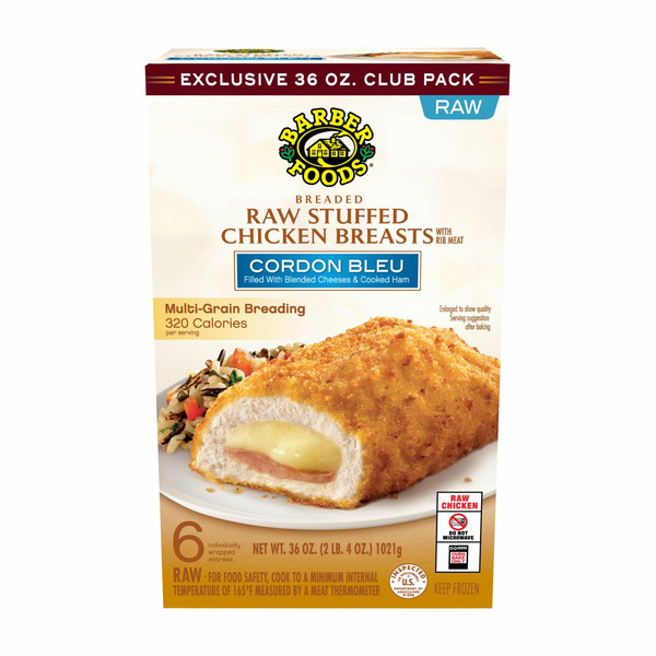 BJ's Wholesale Club Barber Foods Breaded Stuffed Chicken Breasts