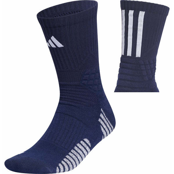 adidas Select Maximum Cushion Basketball Crew Socks, Medium - Collegiate Navy & White