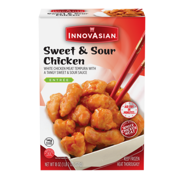 InnovAsian Sweet & Sour Chicken, Frozen Multi-Serve Entrée Same