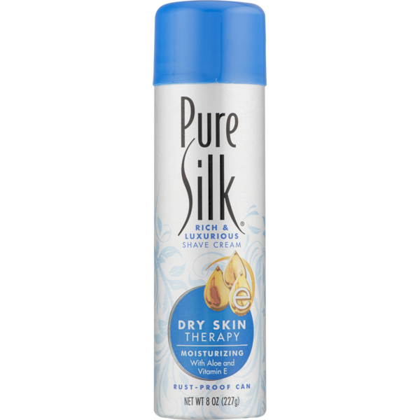 Pure Silk Moisturizing Shave Cream Dry Skin Therapy (8 oz) Instacart
