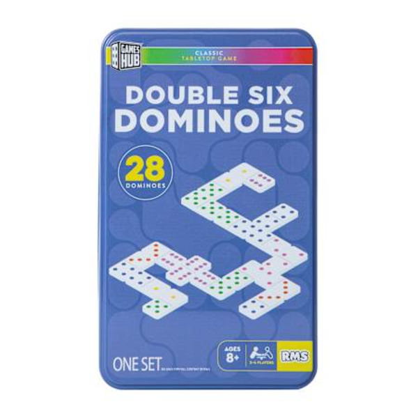 Games Hub Double Six Dominoes Set, 28 Piece
