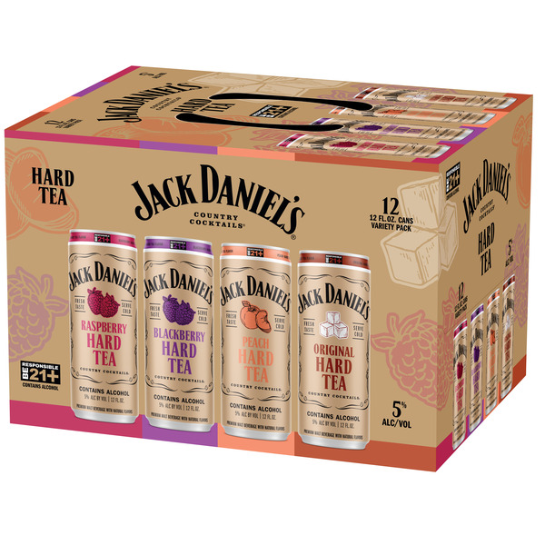 Jack Daniel's Country Cocktails Hard Tea Variety Pack Same-Day