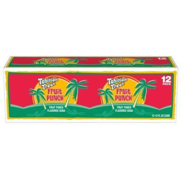 Tahitian Treat Fruit Punch Soda, 12 oz, 12 Pk