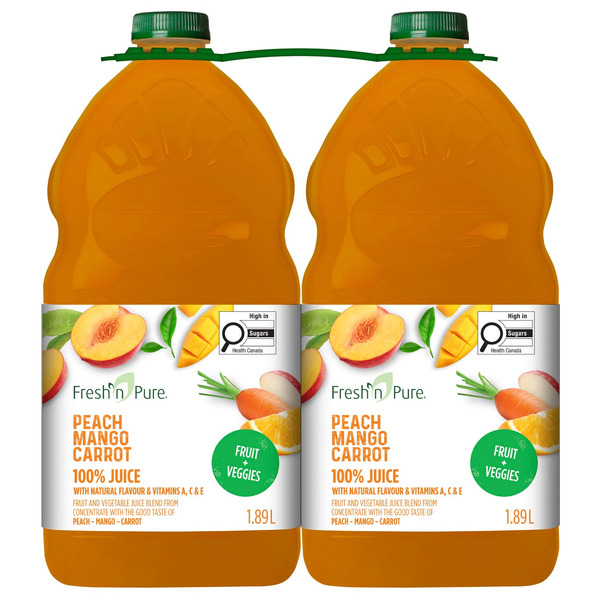 Fresh'n Pure Peach Mango Carrot 100% Juice