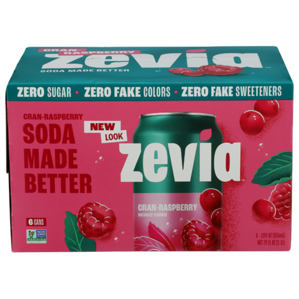 Zevia Cran Raspberry Soda 6 Pack Same-Day Delivery or Pickup