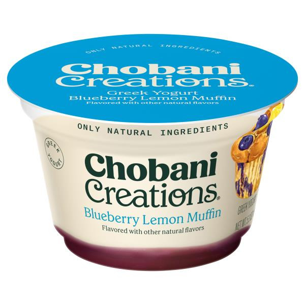 Chobani Greek Blueberry Lemon Muffin Yogurt Same-Day Delivery or