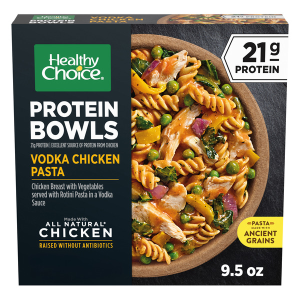 Healthy Choice Protein Bowls Vodka Chicken Pasta, High Protein
