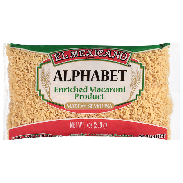 El Mexicano Alphabet Pasta
