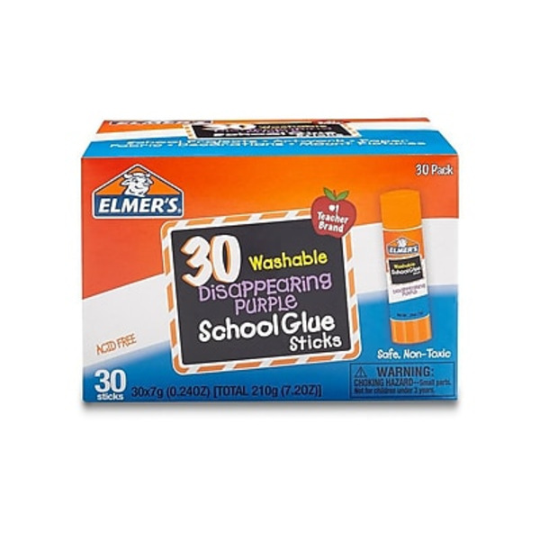 Elmer's Purple Washable School Glue Sticks